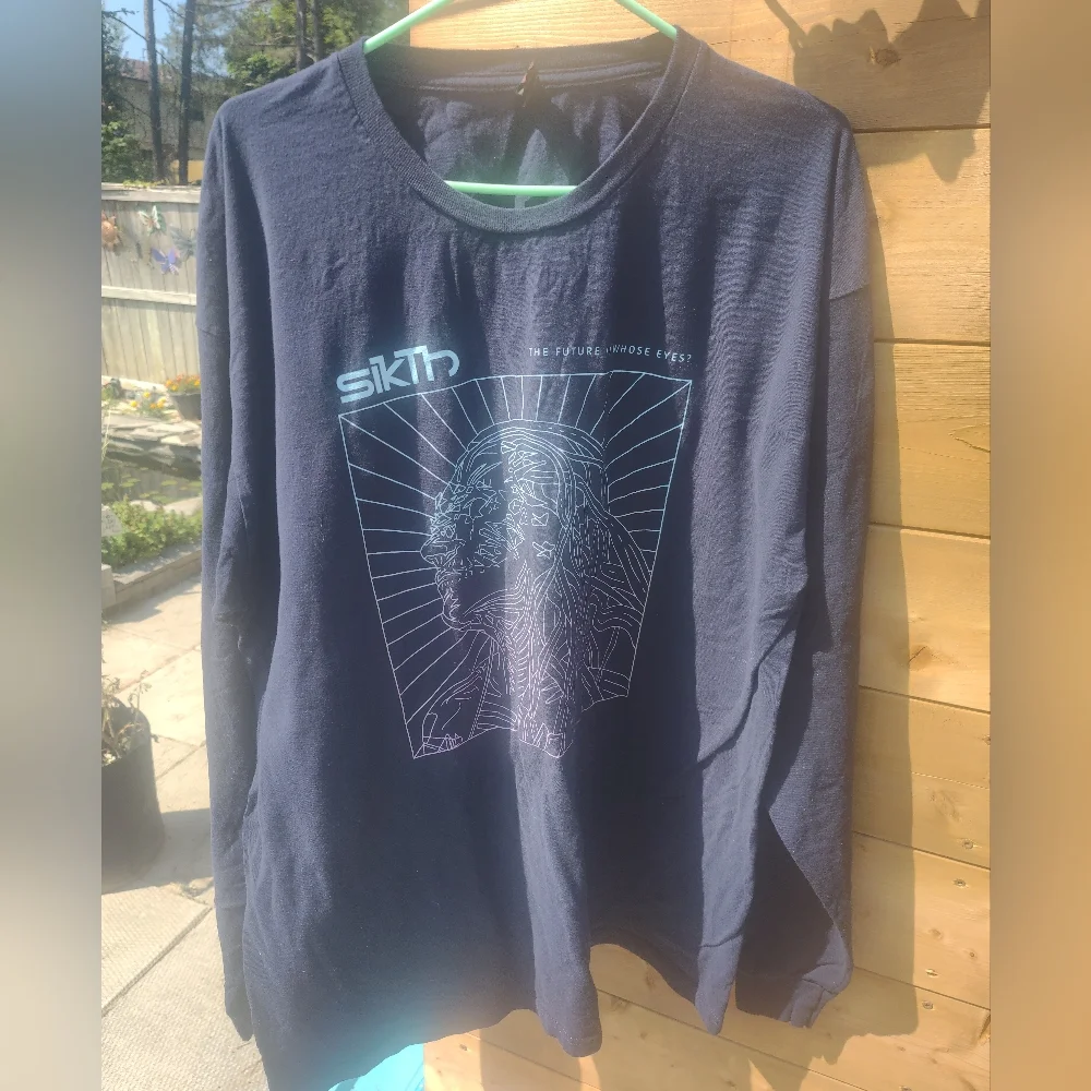 Band Tee - Sikth "The Future In Whose Eyes?" - Long Sleeve - Blue - Men's XXL - Picture 2 of 5